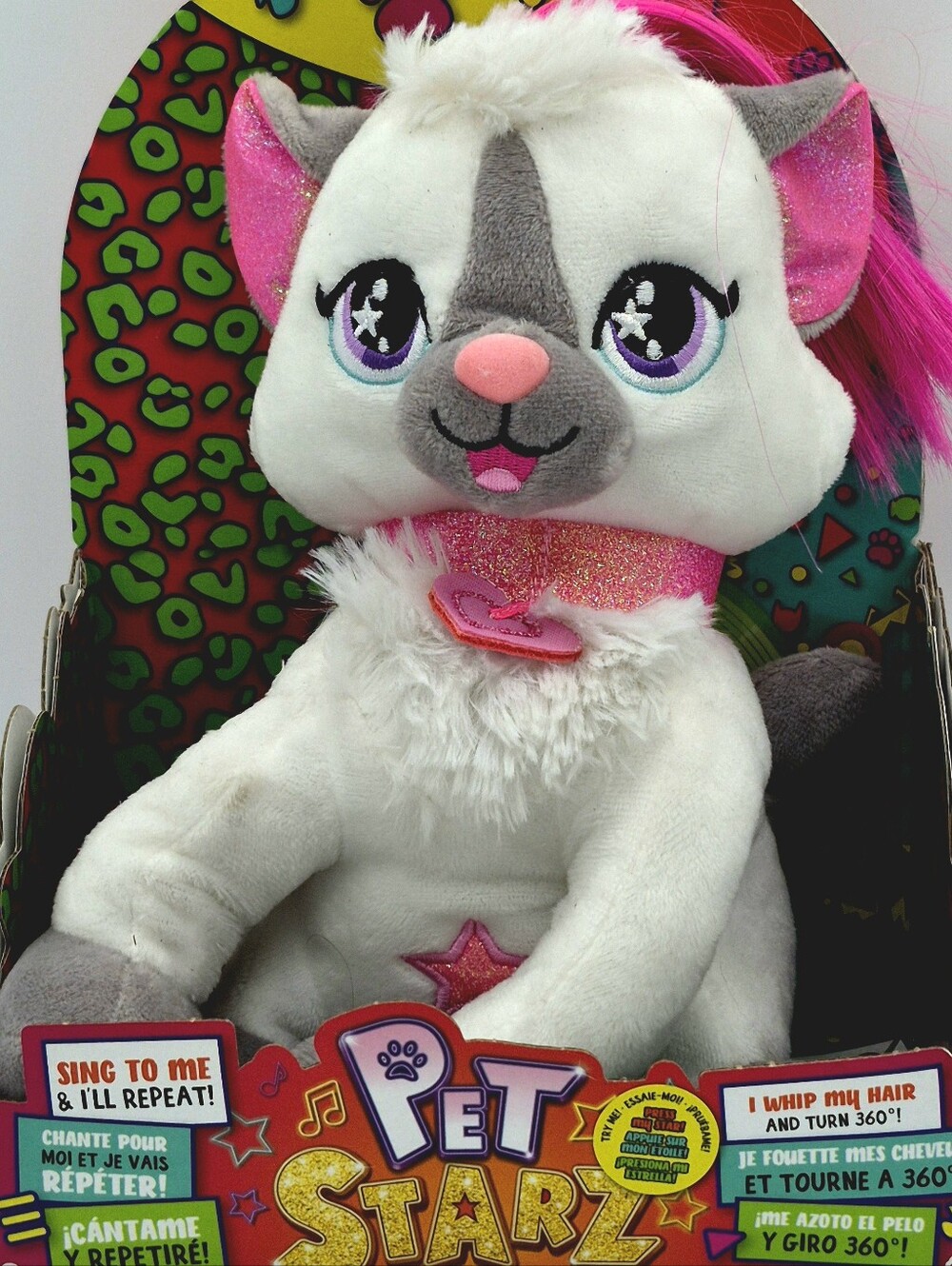 🐱🌟 WowWee Pet Starz Interactive Cat Plush Toy NEW 🌟🐱